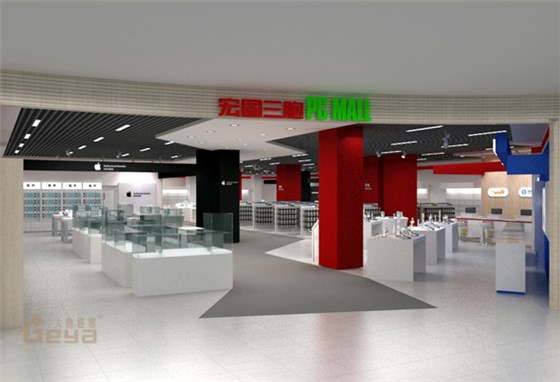 產(chǎn)品展示-南京展柜廠-安徽合肥宏圖三胞手機(jī)電腦展柜