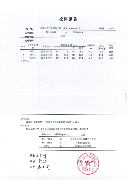 工作場(chǎng)所粉塵檢測(cè)報(bào)告-【大唐格雅展柜】南京大唐廣告有限公司