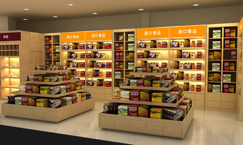 鎮(zhèn)江萬(wàn)千百貨休閑食品展柜