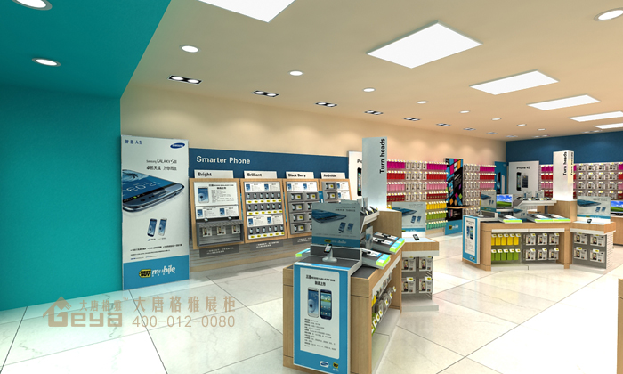 Mobile100平方店電腦手機展柜