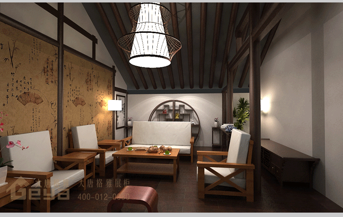 產(chǎn)品展示-民俗館茶藝接待室方案-南京楊柳村