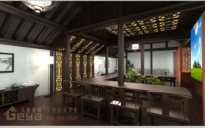 產(chǎn)品展示-民俗館茶藝接待室方案-南京楊柳村