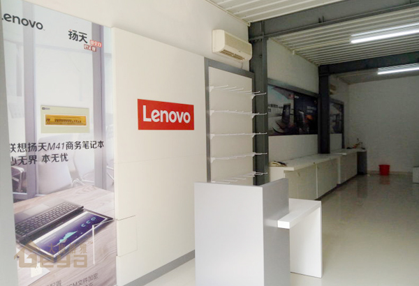 南京展柜制作-南京射陽聯(lián)想手機電腦展柜-南京大唐格雅展柜
