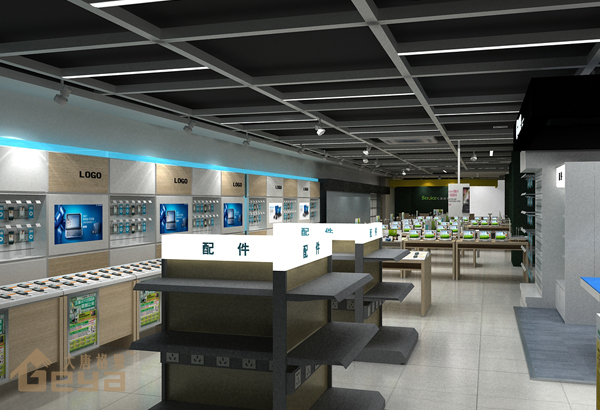 南京展柜制作-徐州國貿(mào)五星手機(jī)電腦展柜-南京大唐格雅展柜