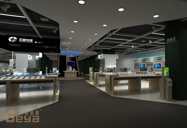 南京展柜制作-徐州國貿(mào)五星手機(jī)電腦展柜-南京大唐格雅展柜