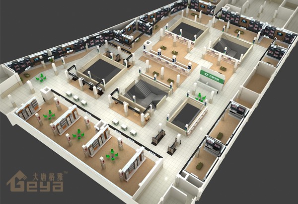 南京展柜制作-舟山五星手機(jī)電腦展柜-南京大唐格雅展柜