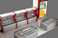 座上客優(yōu)之良品休閑零食貨架